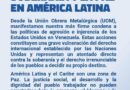 Comunicado de la UOM de La Matanza por Venezuela