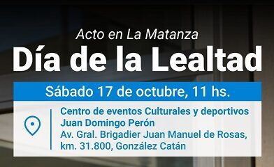 Día de la Lealtad –  Acto en La Matanza